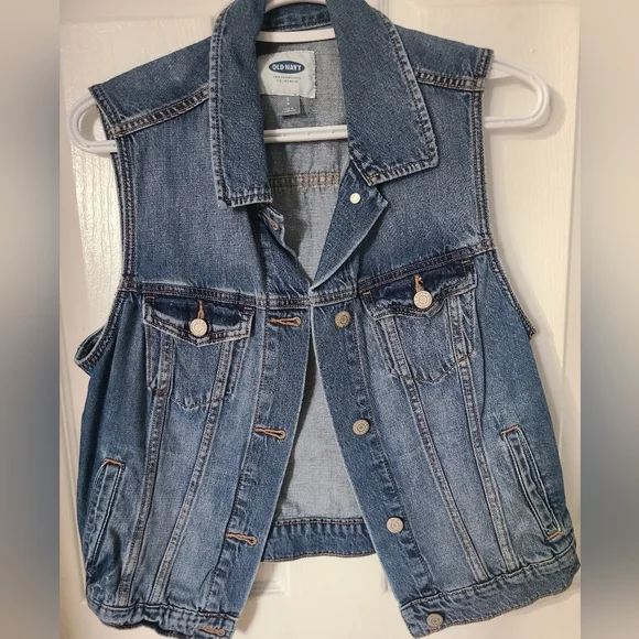 Old Navy Jackets Coats Old Navy Denim Vest Size Small Poshmark